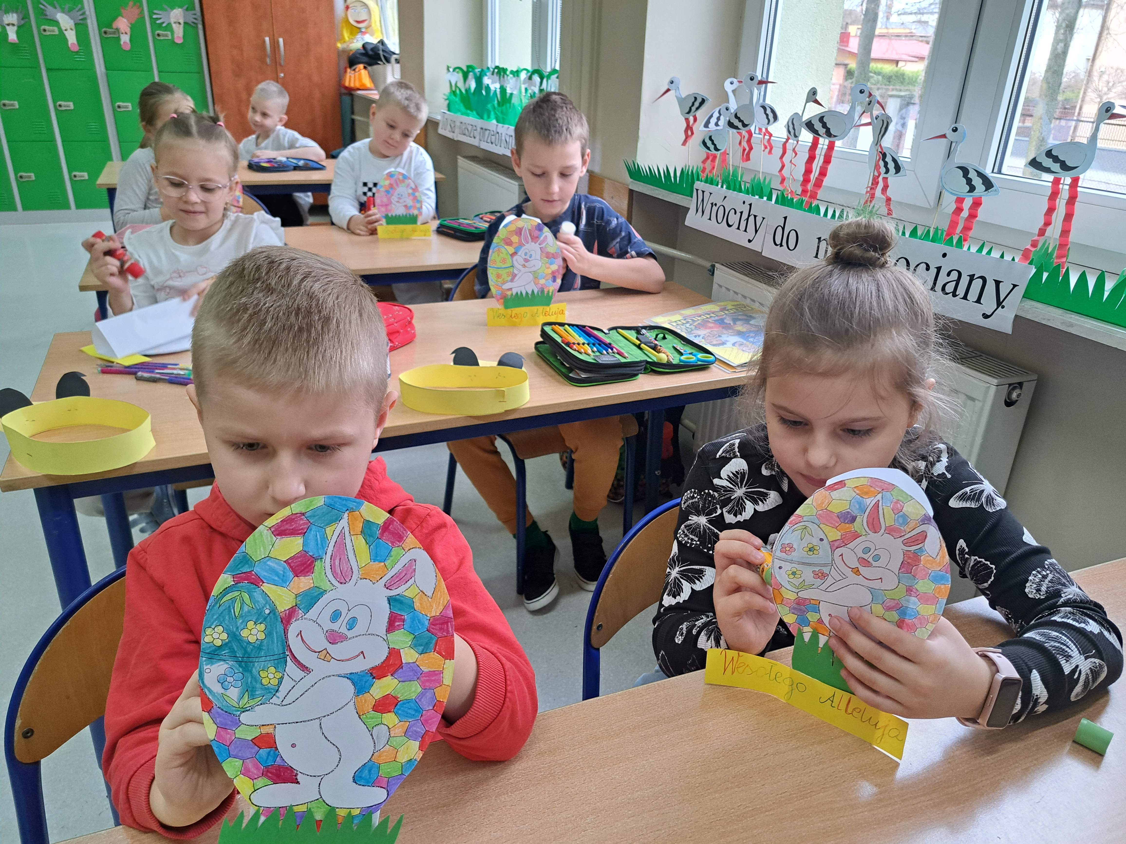 Warsztaty wielkanocne - klasa 1C, 3ai - karty świąteczne